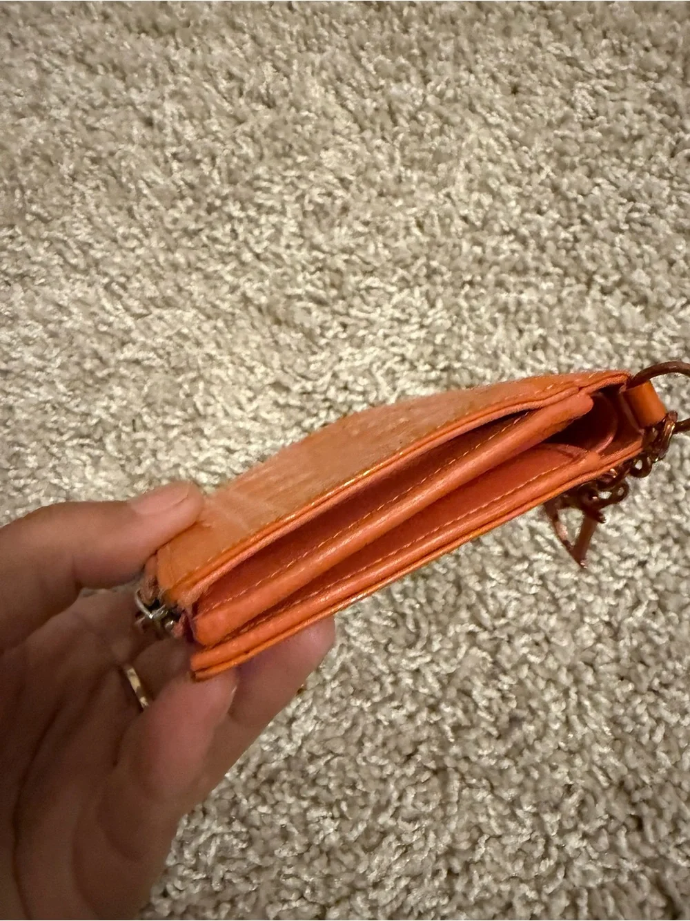 Dior Quilted Wallet with Keychain